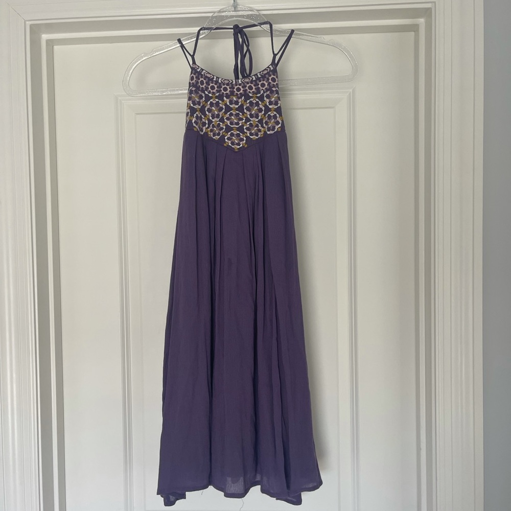 Purple mini dress